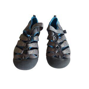 Keen Kids Newport H2 Sandals Gray/Blue Size 4 US/36 EU Water-Friendly Shoes